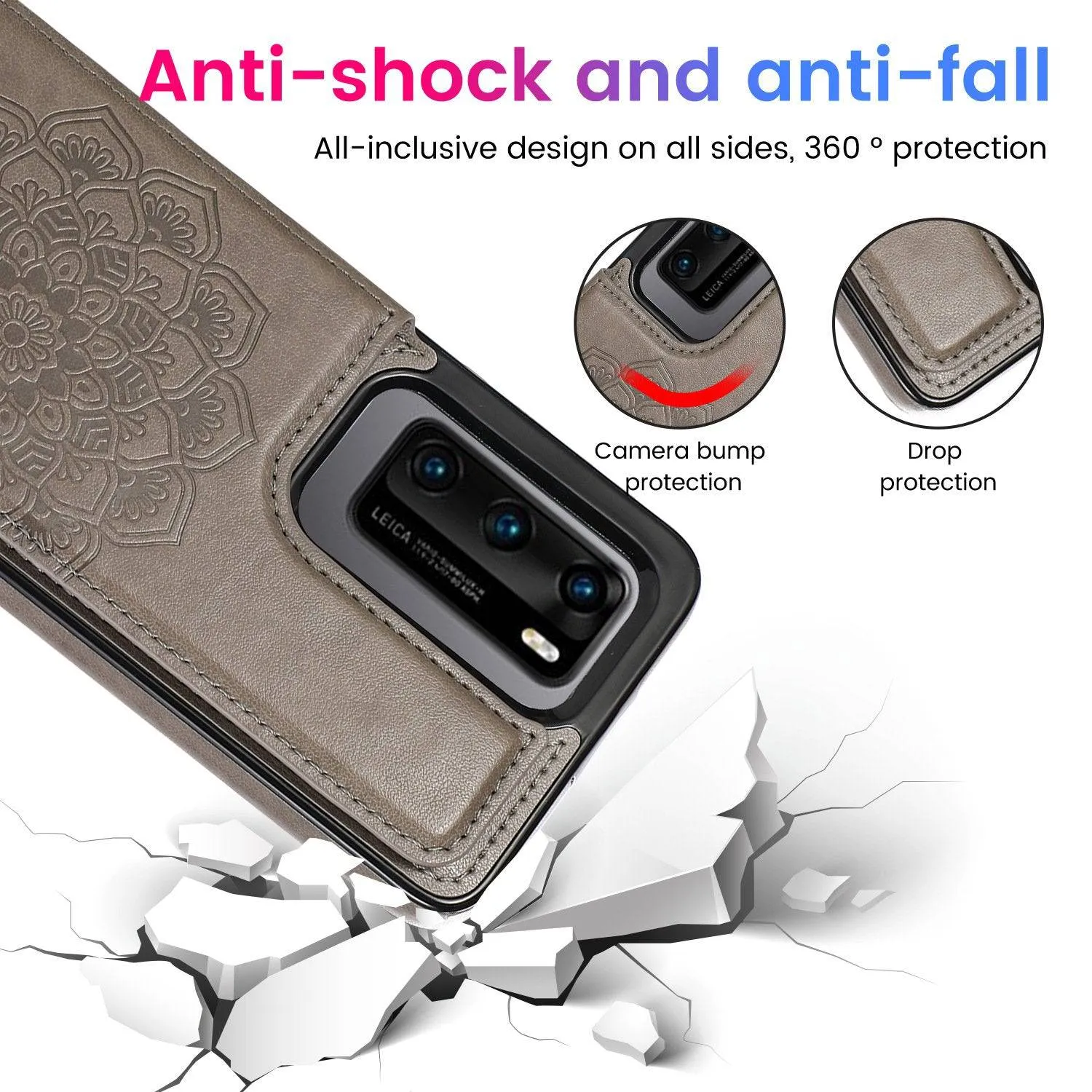 2020 New Style Luxury Wallet Cover For HUAWEI