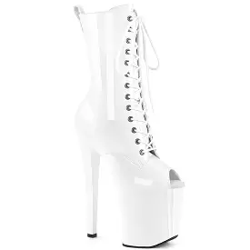 8 Inch Heel ENCHANT-1041 White Patent