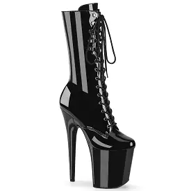 8 Inch Heel FLAMINGO-1054 Black Patent