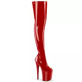 8 Inch Heel FLAMINGO-3000 Red Patent