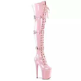 8 Inch Heel FLAMINGO-3028 Baby Pink Patent