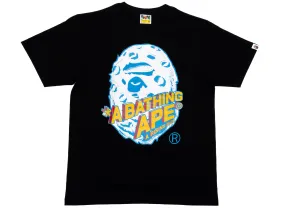 A Bathing Ape Moon Ape Head Tee in Black