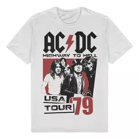 ACDC USA TOUR 79 Unisex Tee White