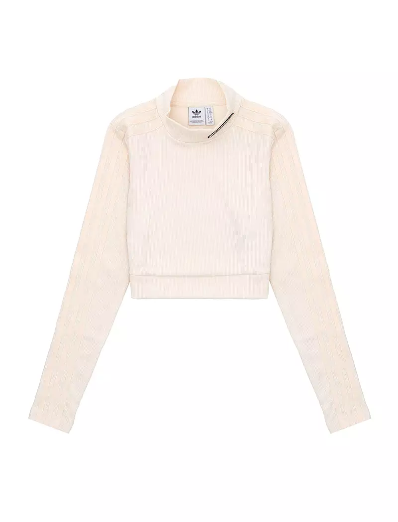 Adidas Originals Cropped L/S Tee Wonder White