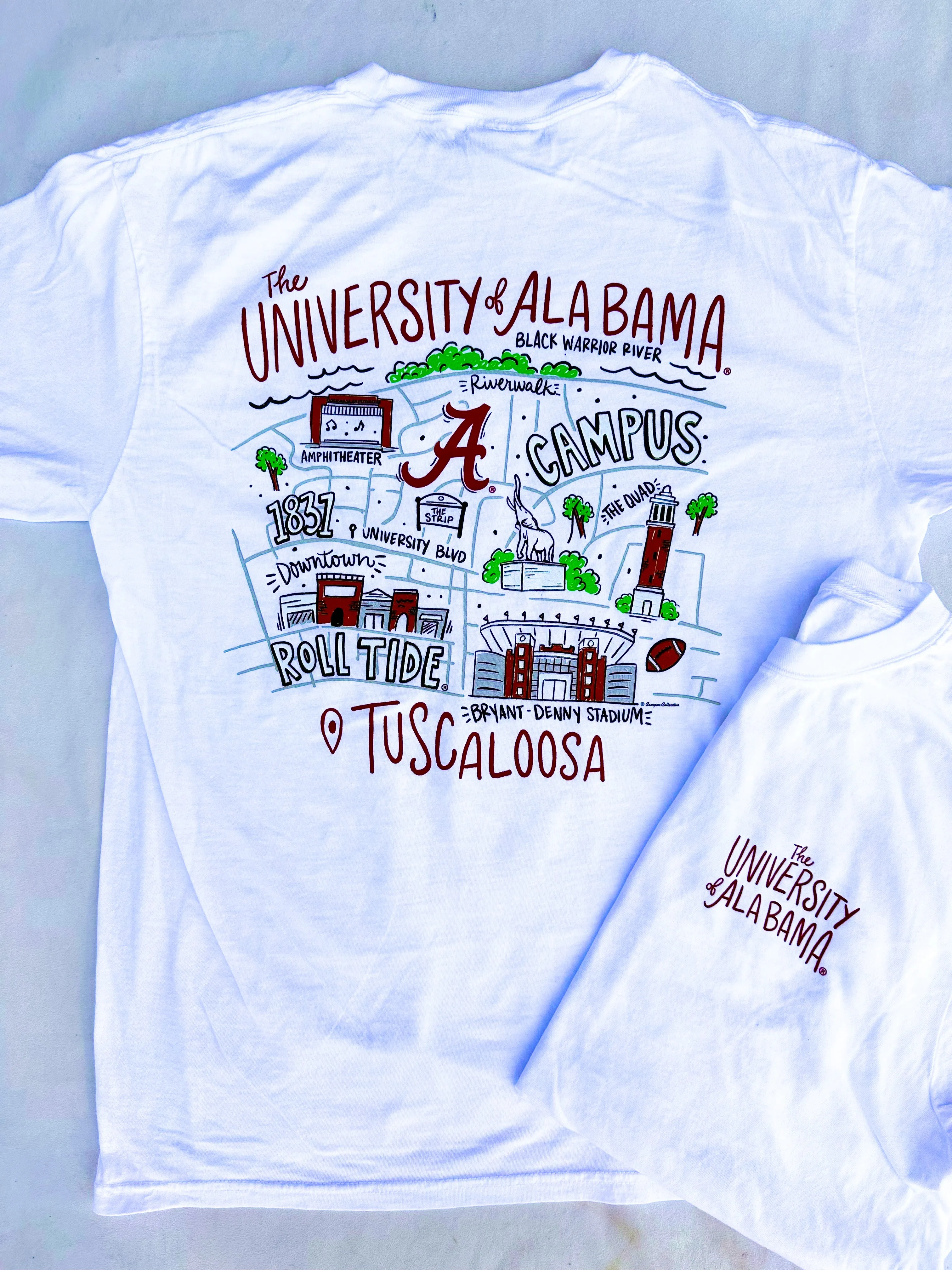 Alabama Icon Map T-Shirt - Unisex