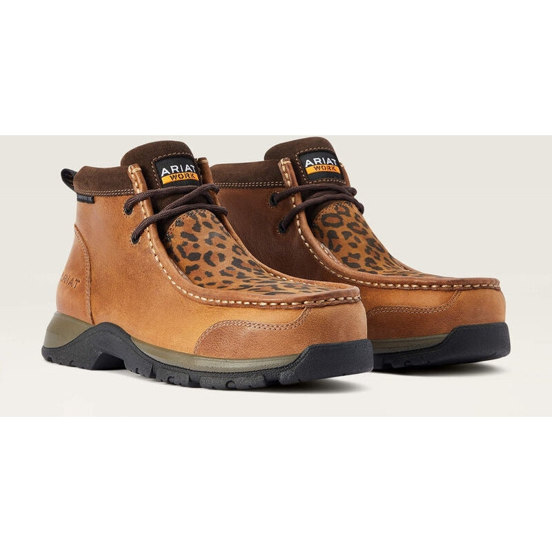 Ariat Women's Edge Lte Moc CT Slip Resistant Work Boot - Brown - 10042485