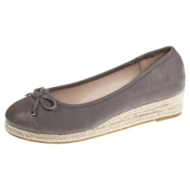 Ballerines Femme talon compensé Taupe