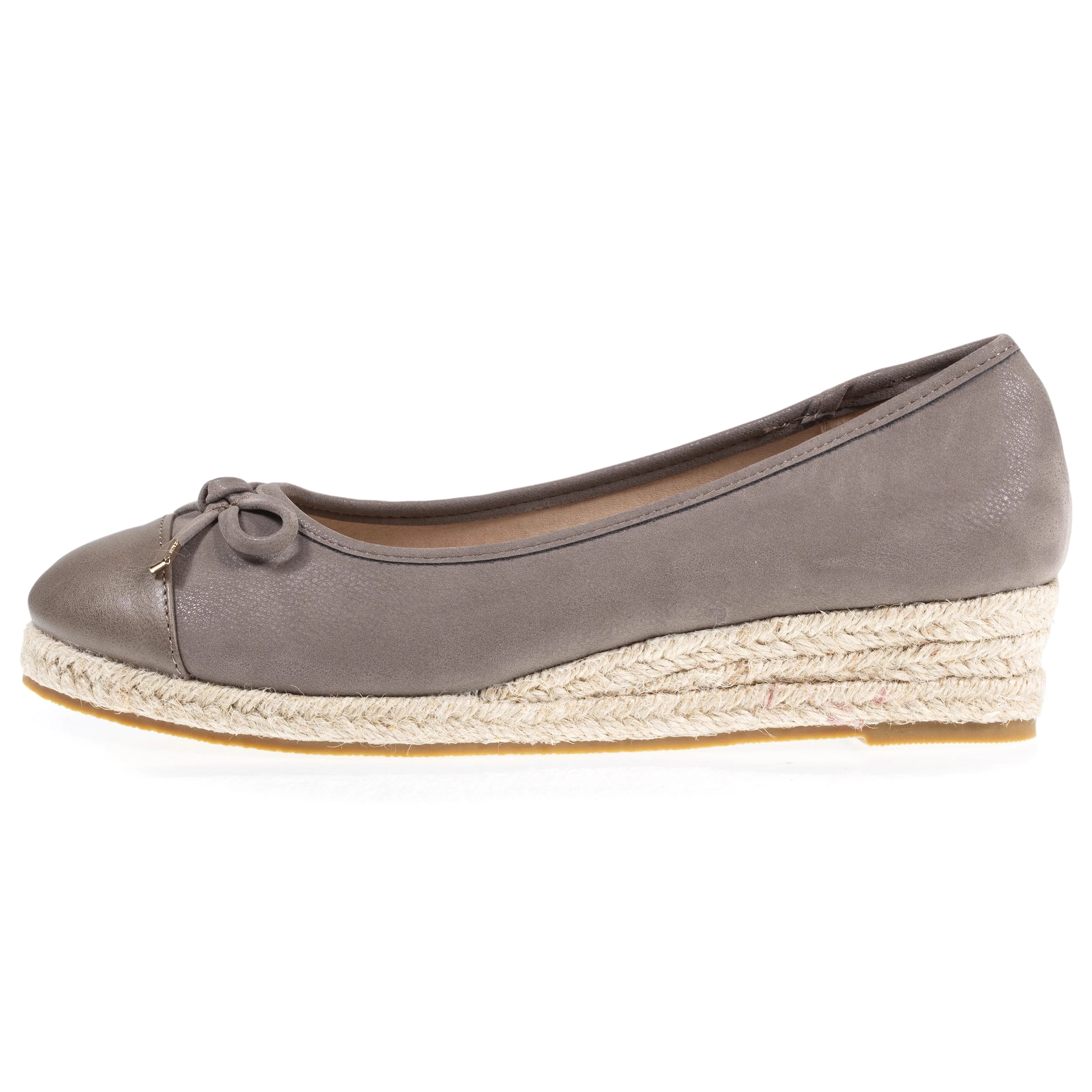 Ballerines Femme talon compensé Taupe