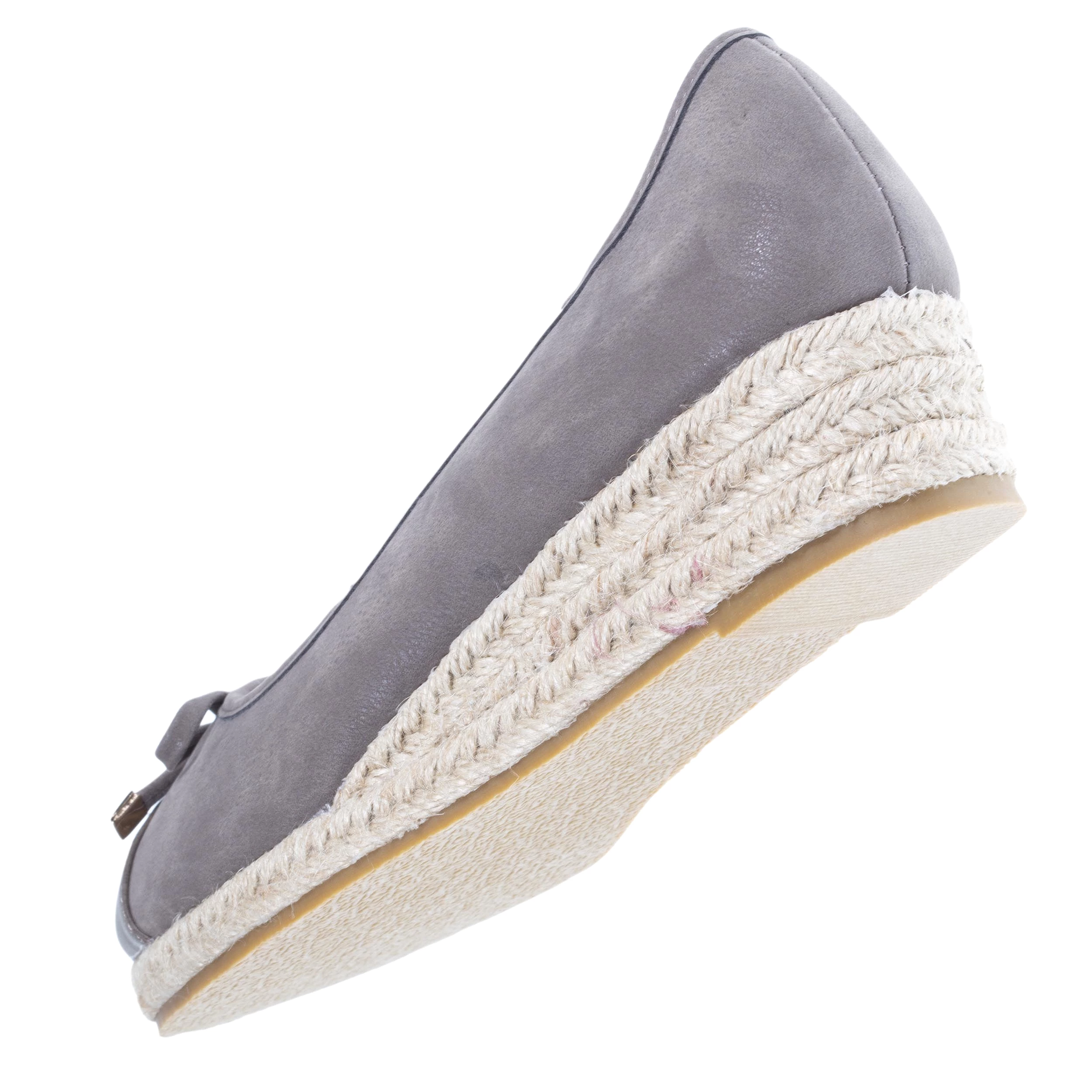 Ballerines Femme talon compensé Taupe