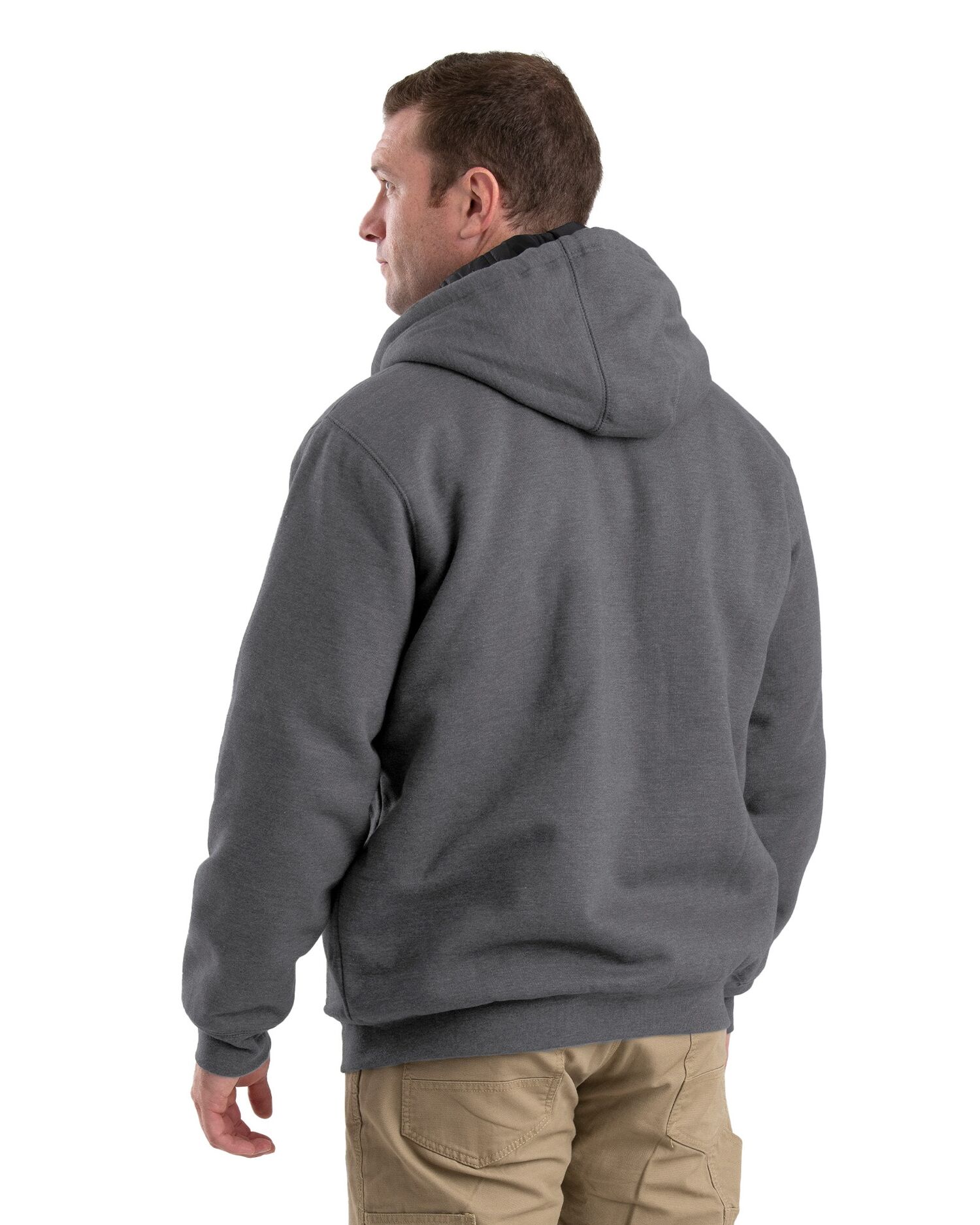 Berne Men's Long Sleeve Glacier Hoodie in Graphite