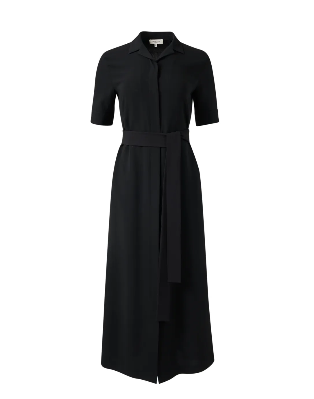 Black Belted Shirt Dress