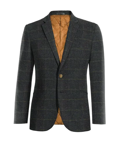  Blazer azul de tweed a cuadros edición limitada