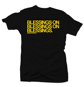 Blessings and Blessings Black/Yellow Tee