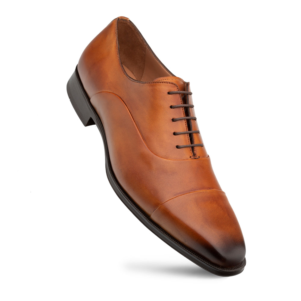 Cap Toe Rubber Sole Oxford