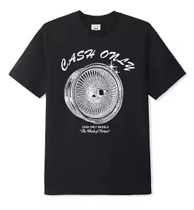 Cash Only Wheels Tee / Black