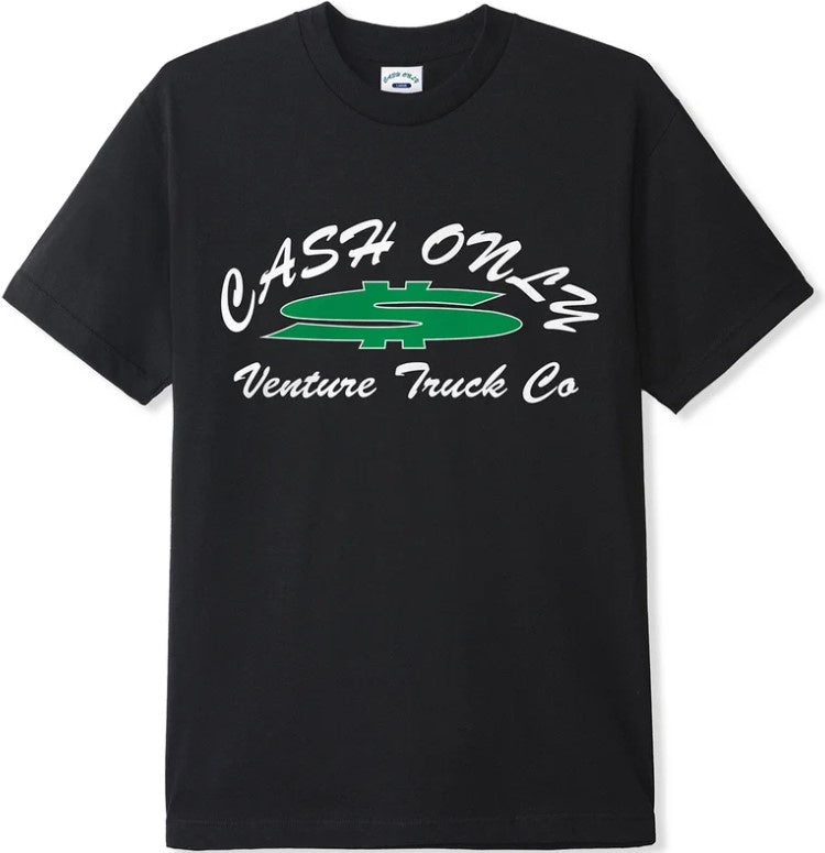 Cash Only x Venture Trucks Dollar Sign Tee / Black