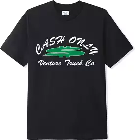 Cash Only x Venture Trucks Dollar Sign Tee / Black