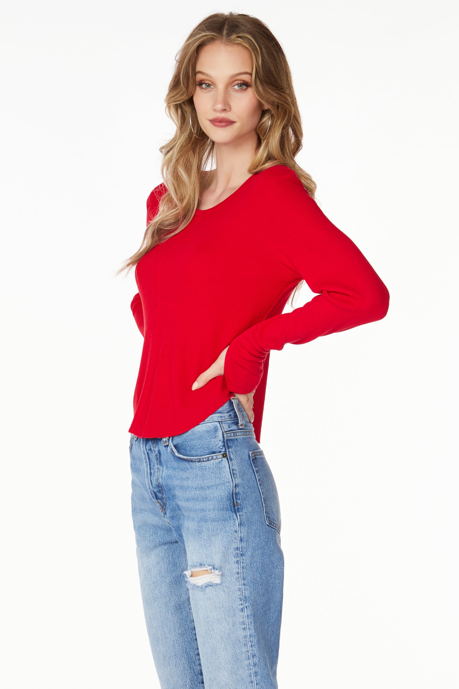 CENTER SEAM CROPPED TOP