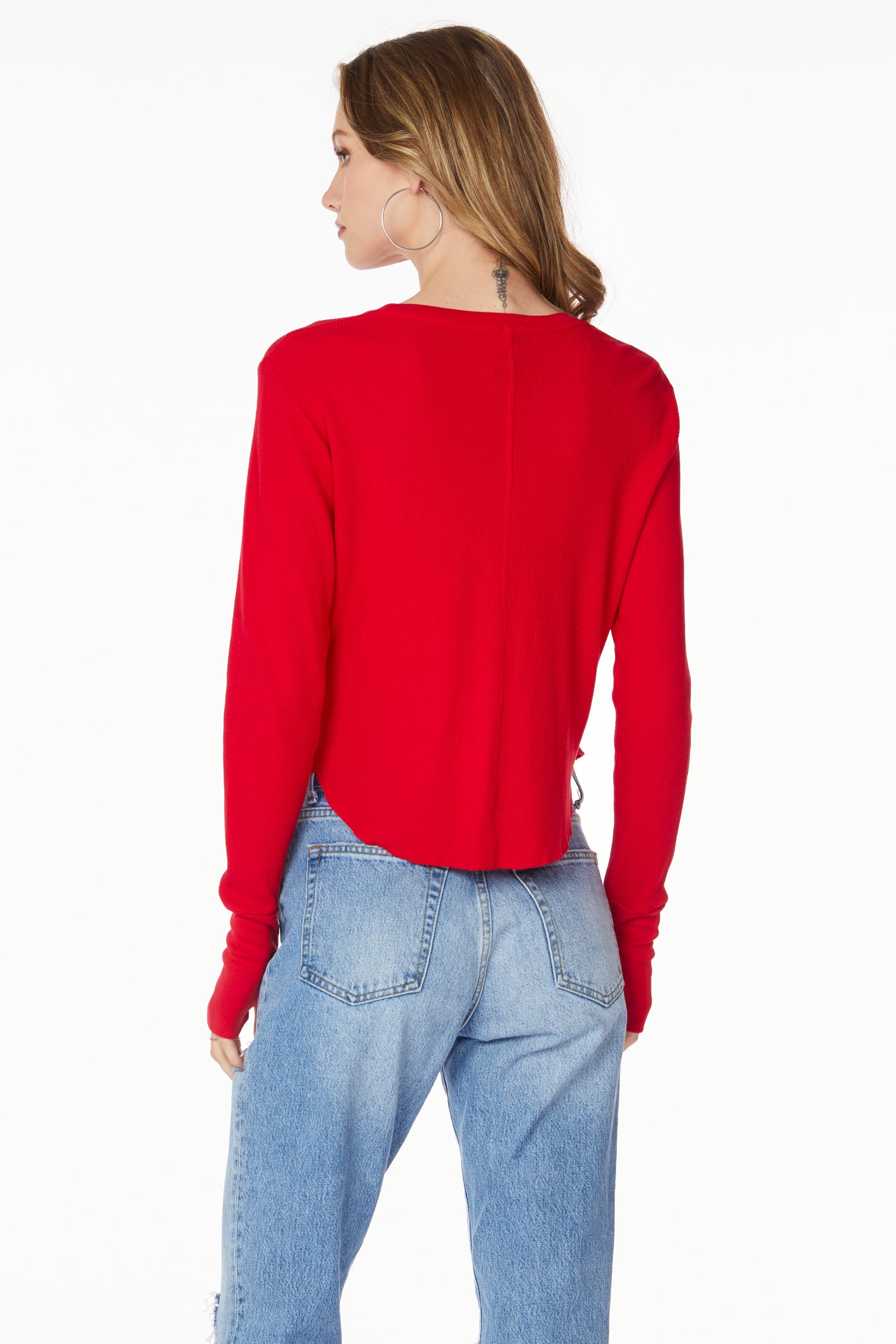 CENTER SEAM CROPPED TOP