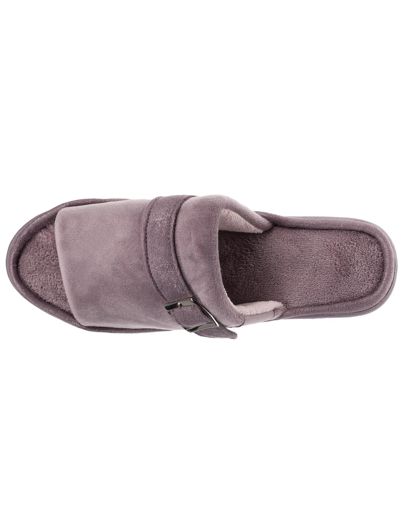 Chaussons sandales talon Femme Taupe