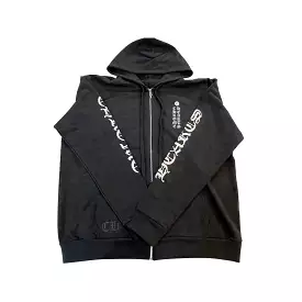 CHROME HEARTS ALL OVER PRINT ZIP UP BLACK