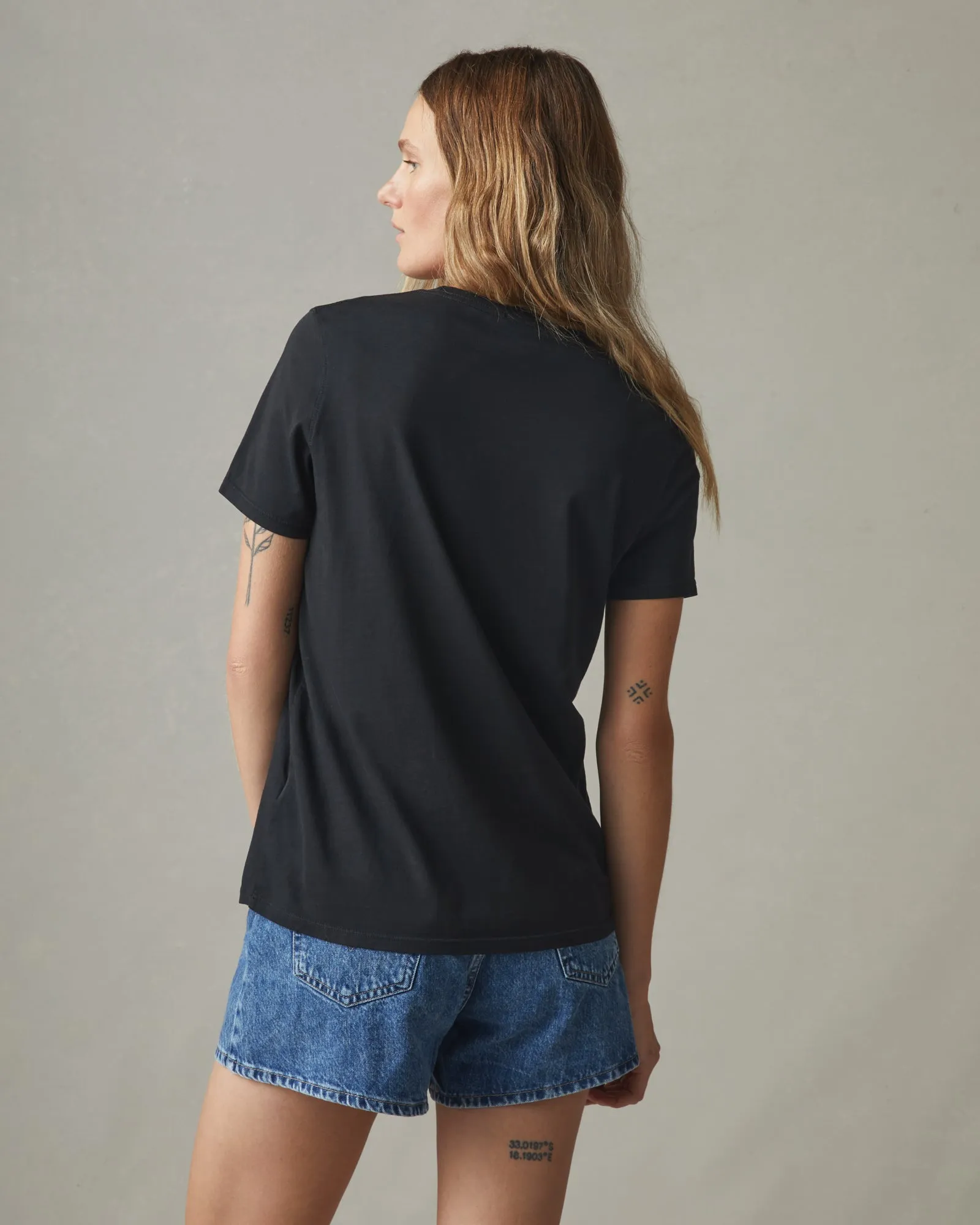 Classic Cotton Crew Tee - Black