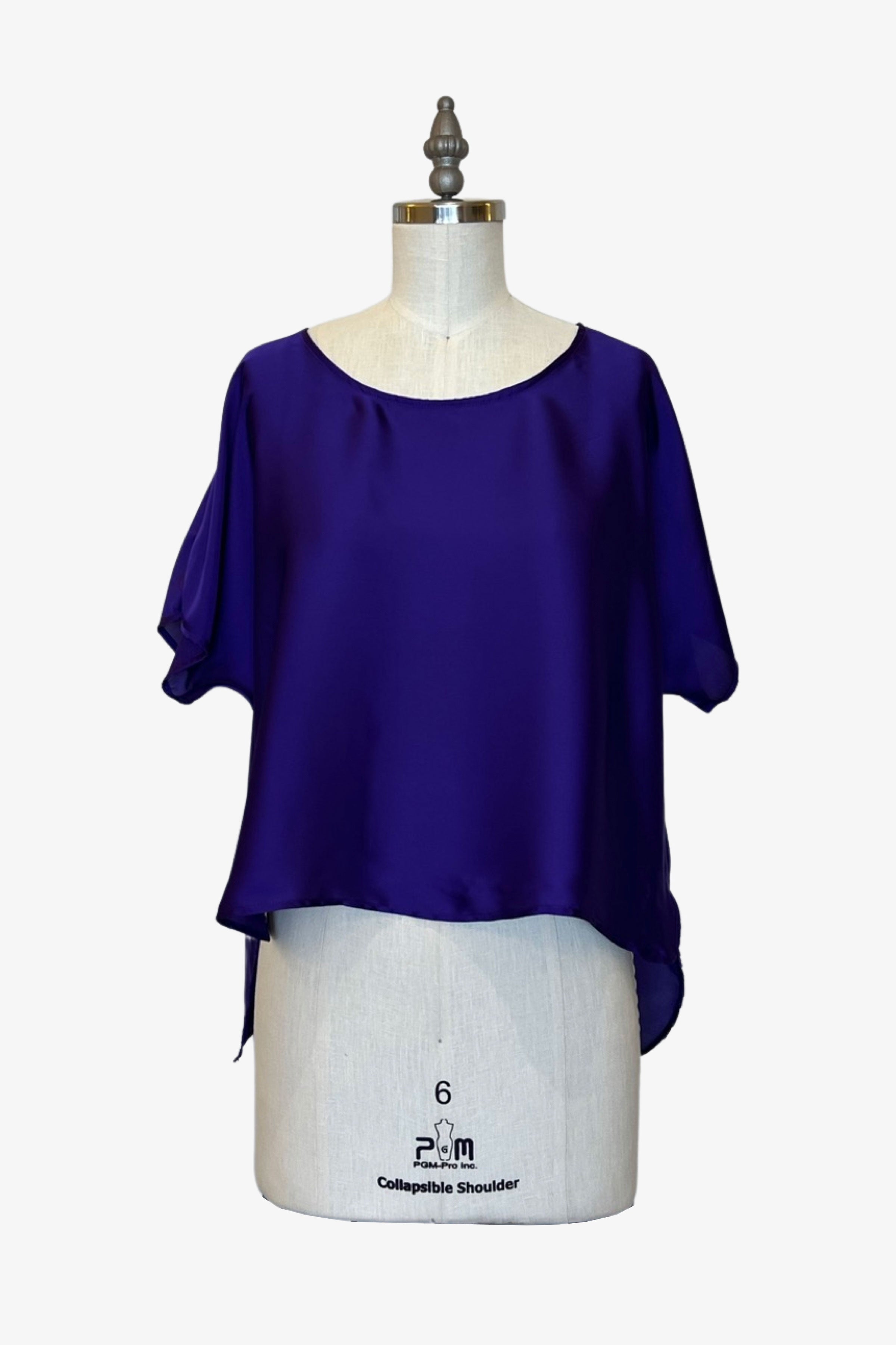 Cropped Easy Tee | Grape