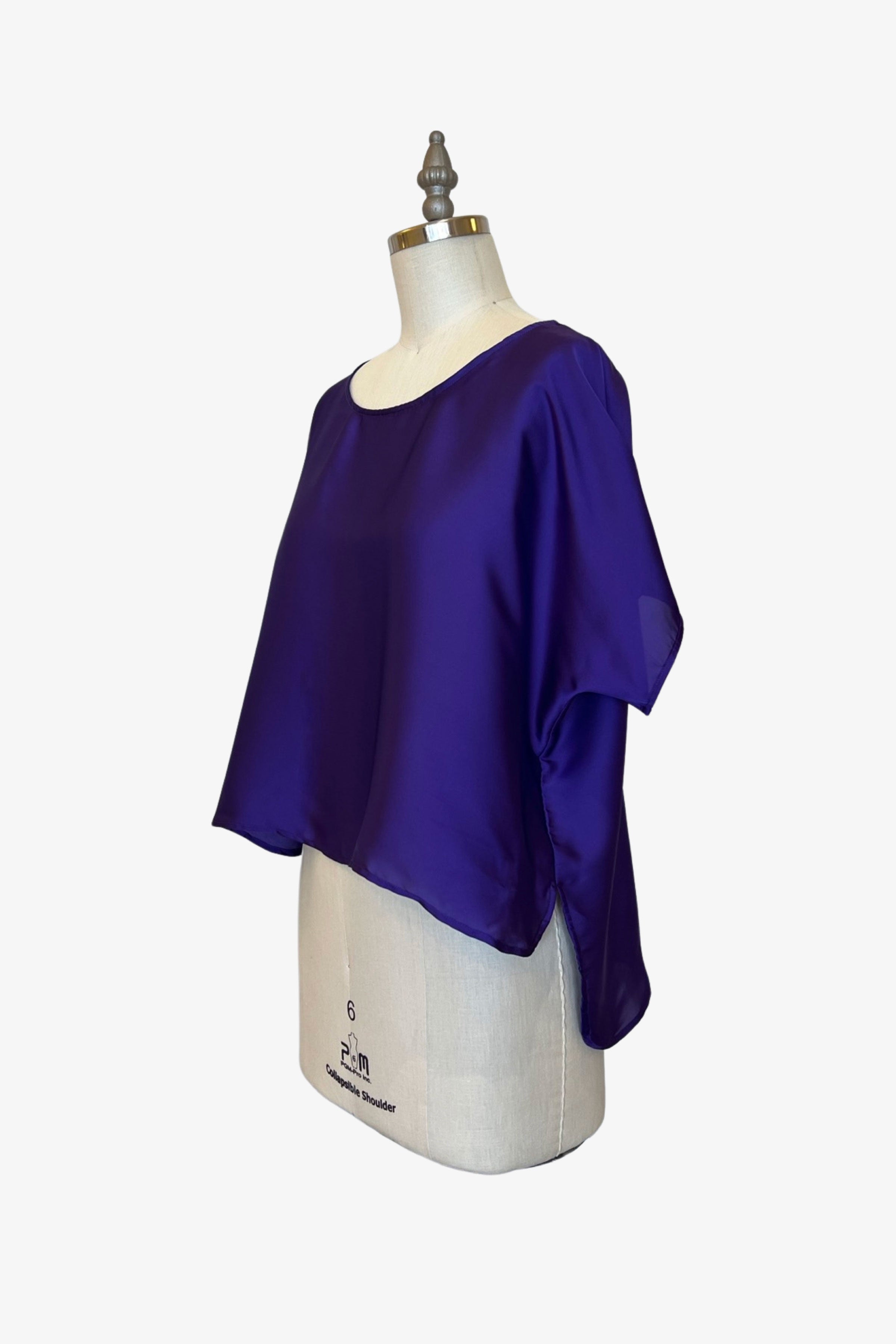 Cropped Easy Tee | Grape