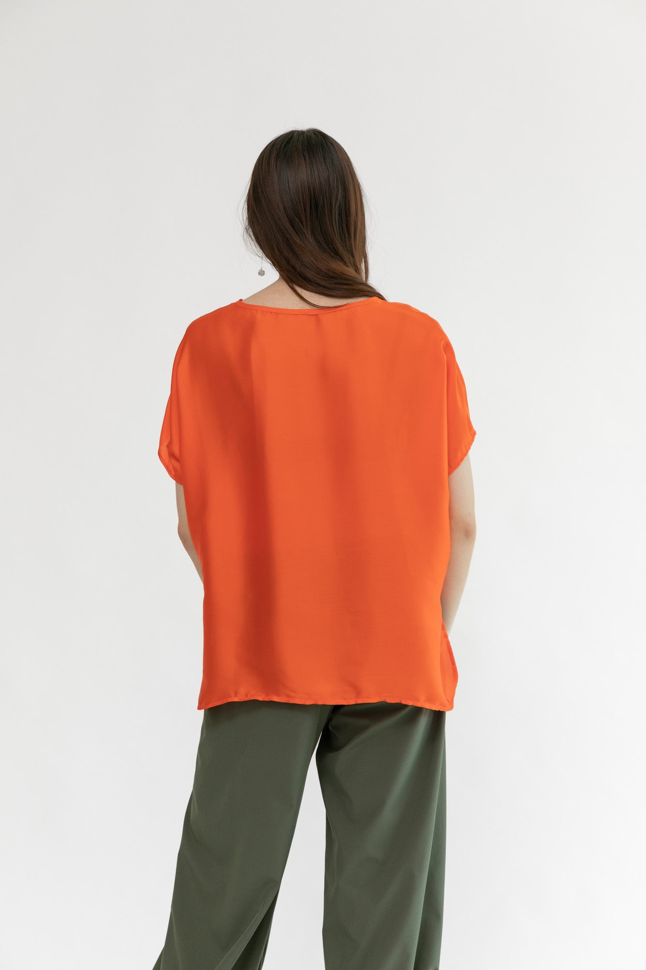 Cropped Easy Tee | Saffron