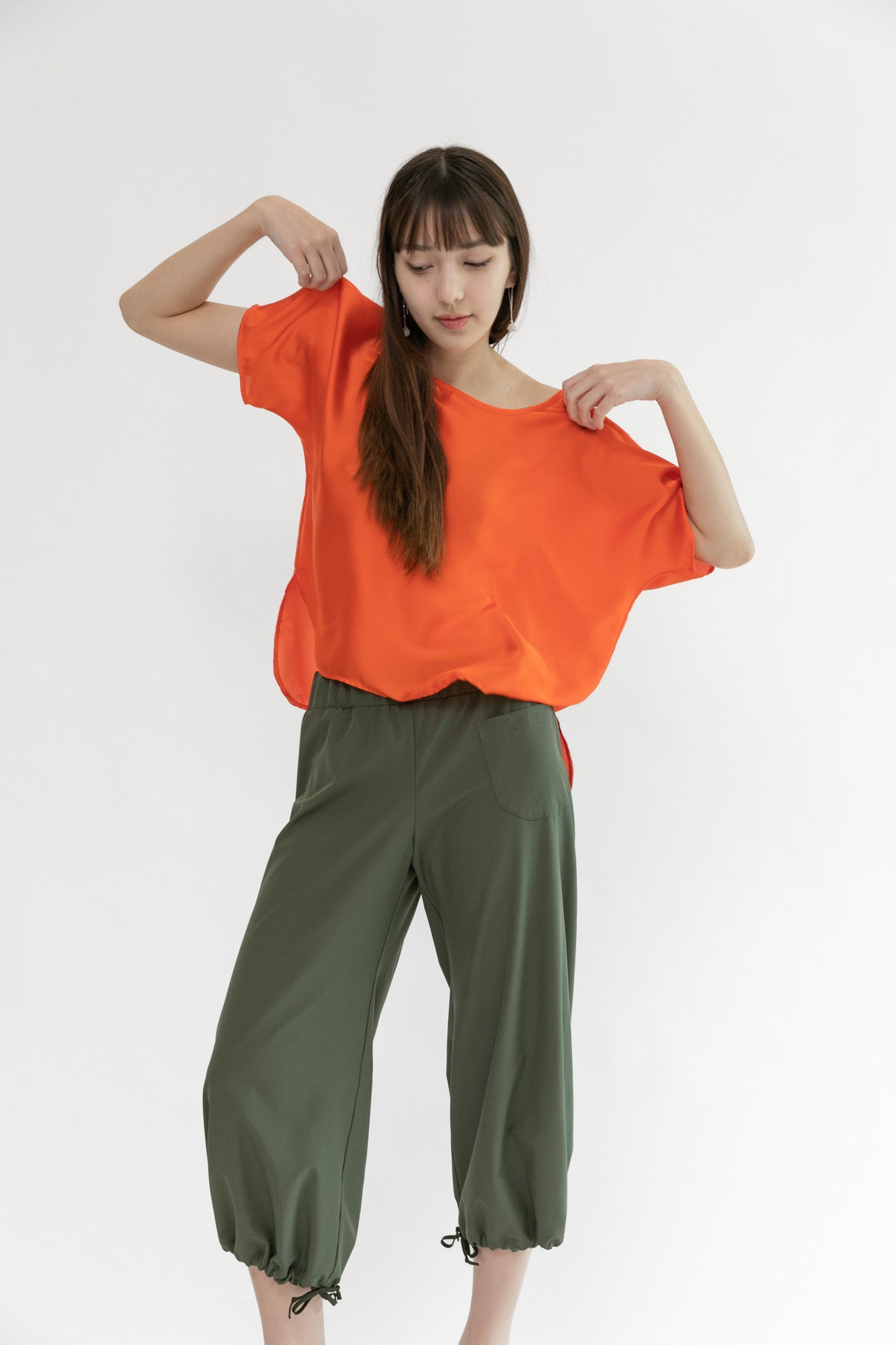 Cropped Easy Tee | Saffron