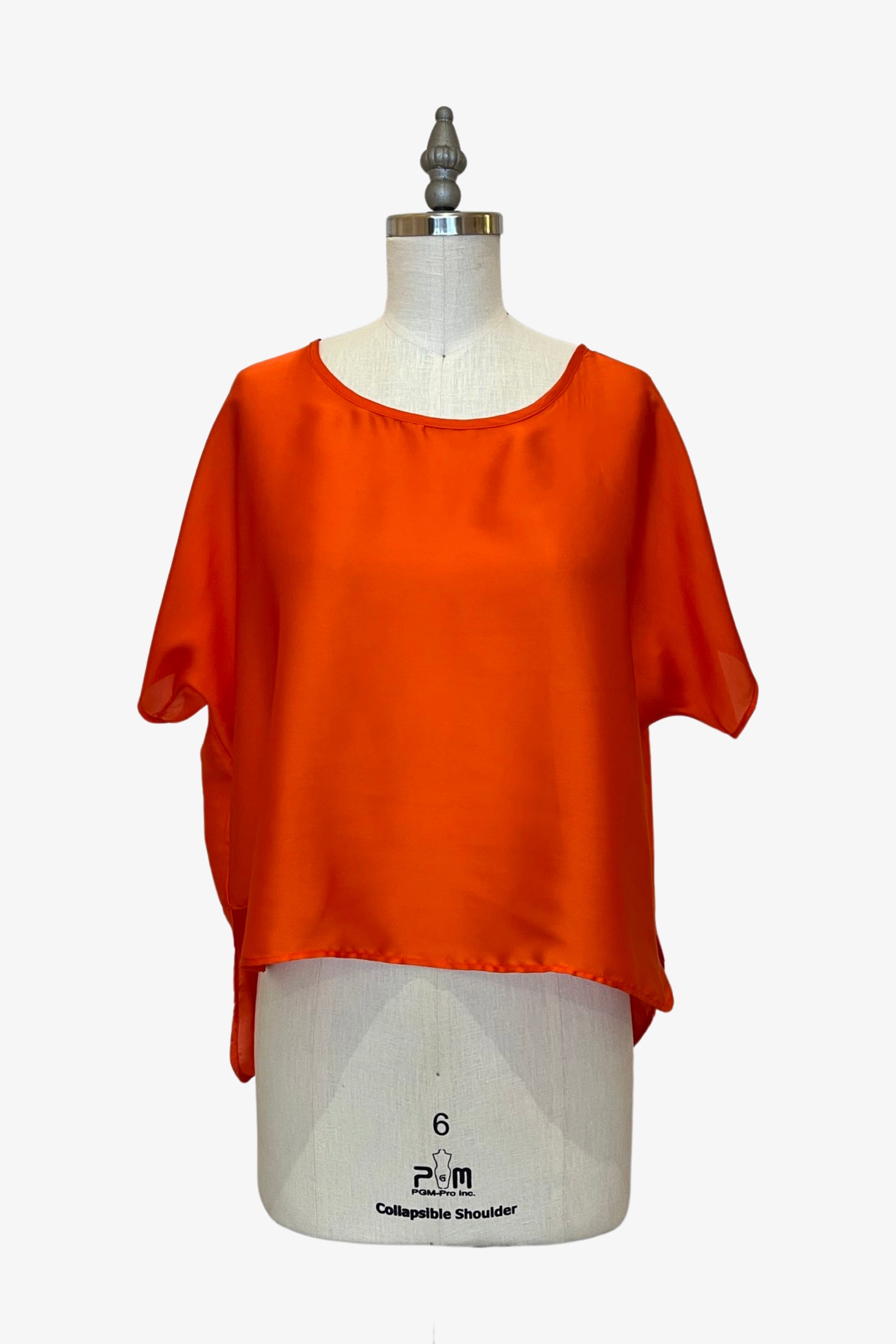 Cropped Easy Tee | Saffron