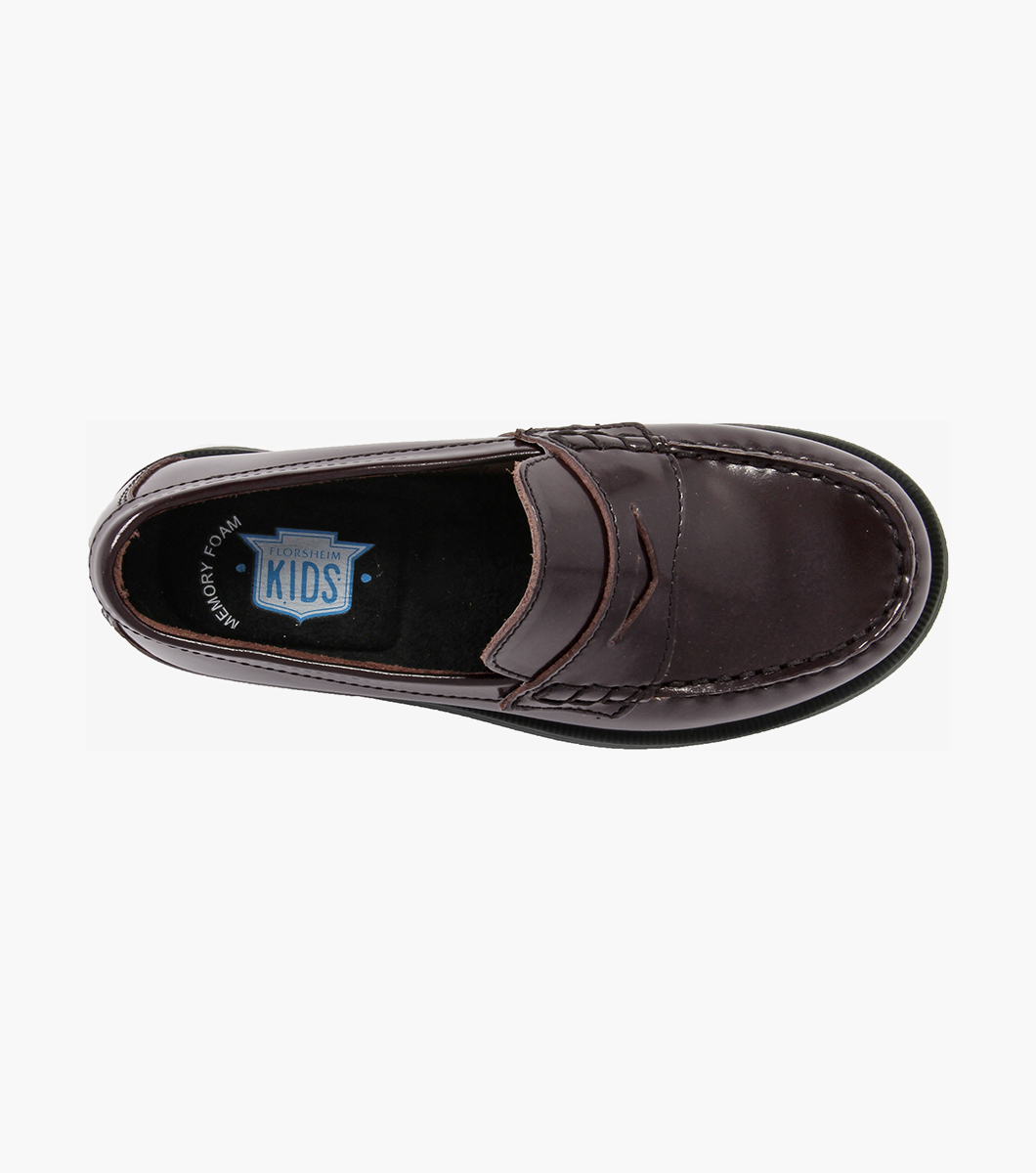 Croquet Jr. Boys Moc Toe Penny Loafer