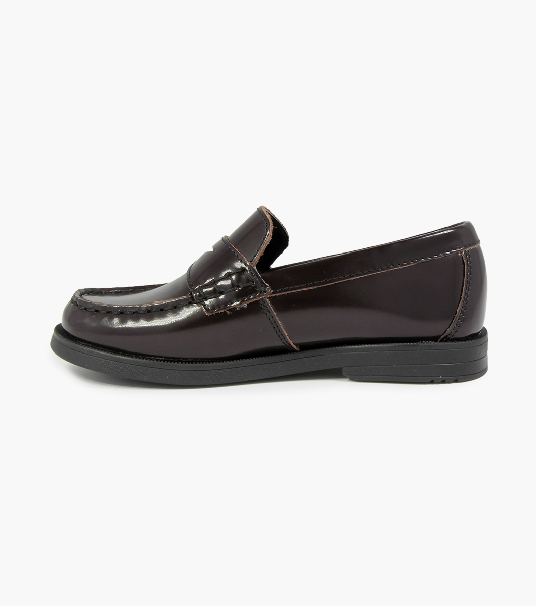 Croquet Jr. Boys Moc Toe Penny Loafer