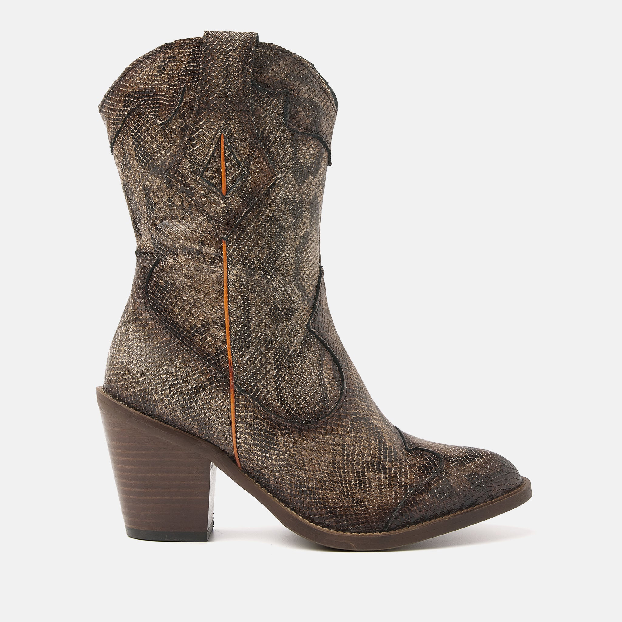 Dames Laarsjes 35.120 Brown-Python