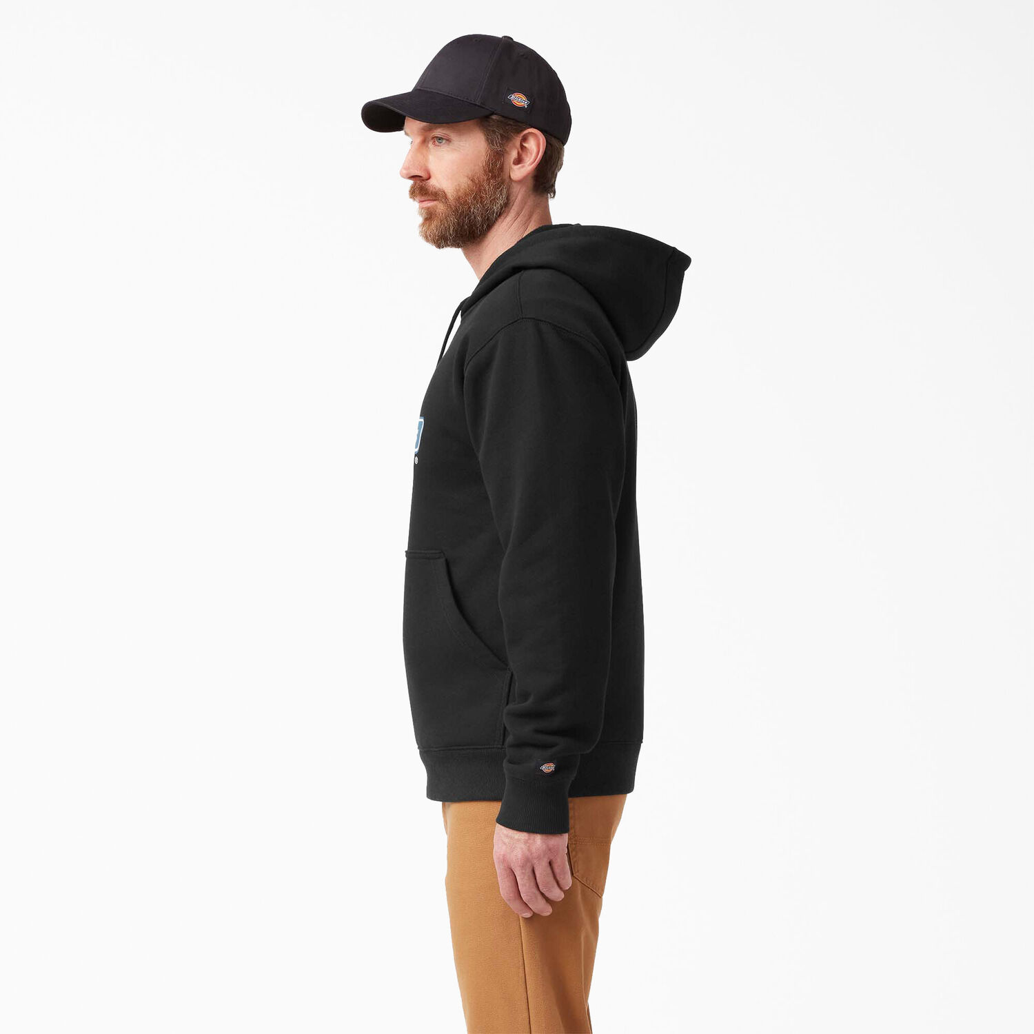 Dickies Men's Water Repellent Logo Hoodie in Black