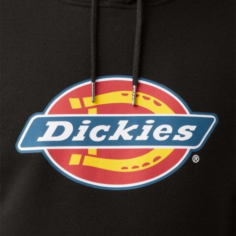 Dickies Men's Water Repellent Logo Hoodie in Black