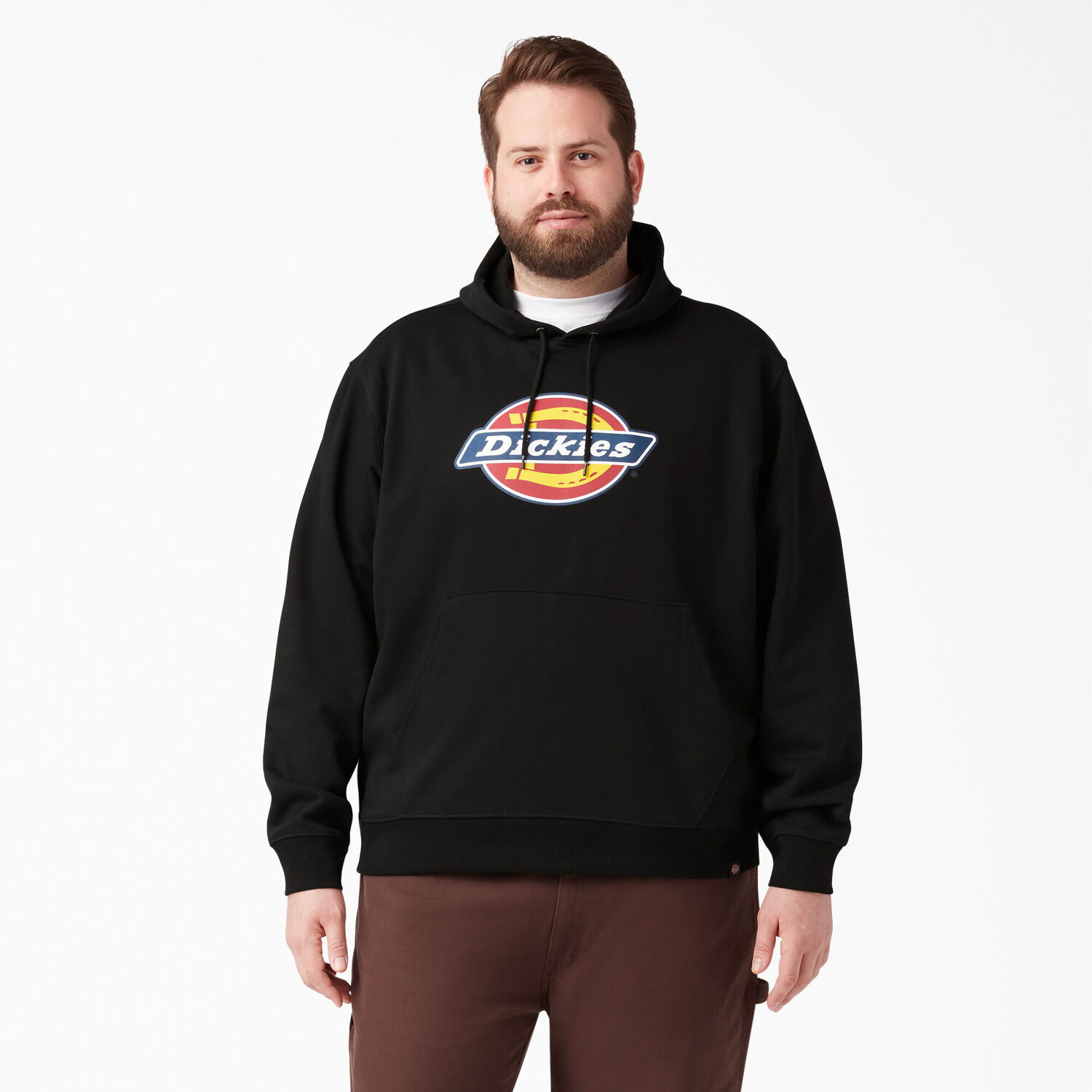 Dickies Men's Water Repellent Logo Hoodie in Black