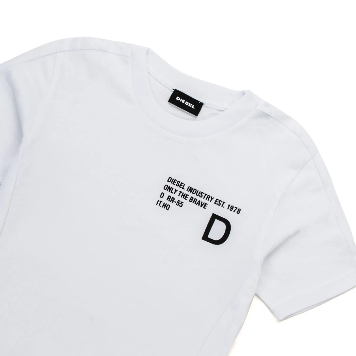 Diesel Unisex White Print T-Shirt