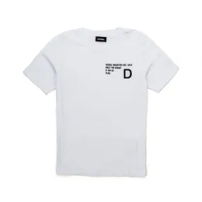 Diesel Unisex White Print T-Shirt