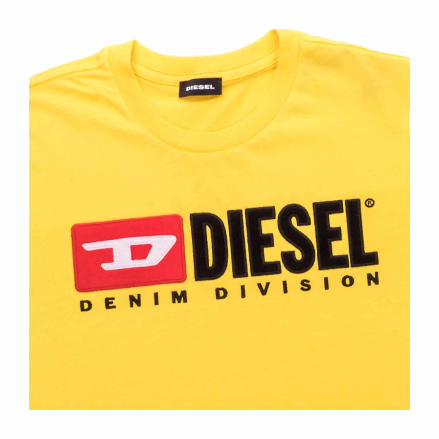 Diesel Unisex Yellow T-Shirt With Logo