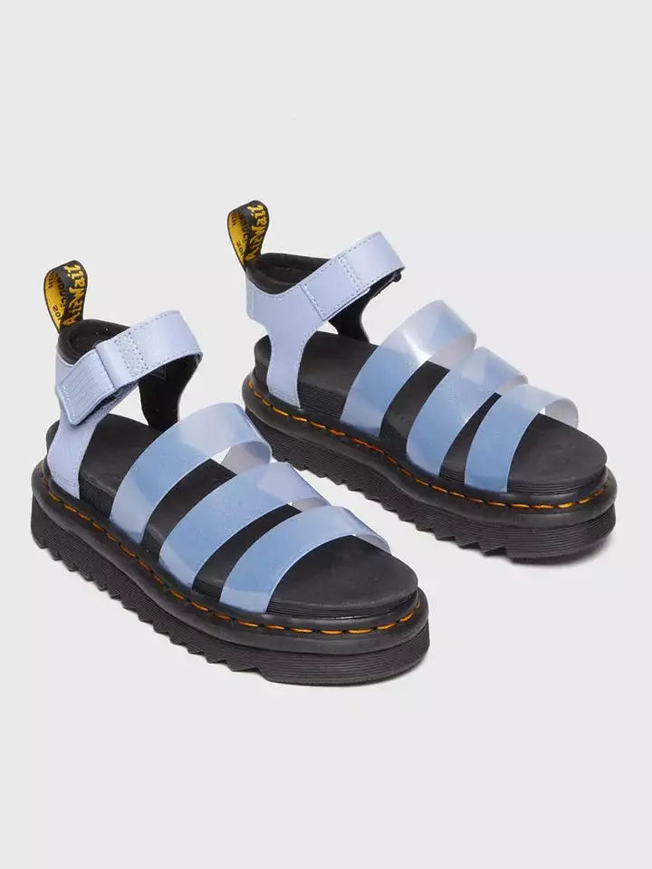 Dr Martens - Women's Blaire Glitter TPU Jelly Zen Blue Sandals