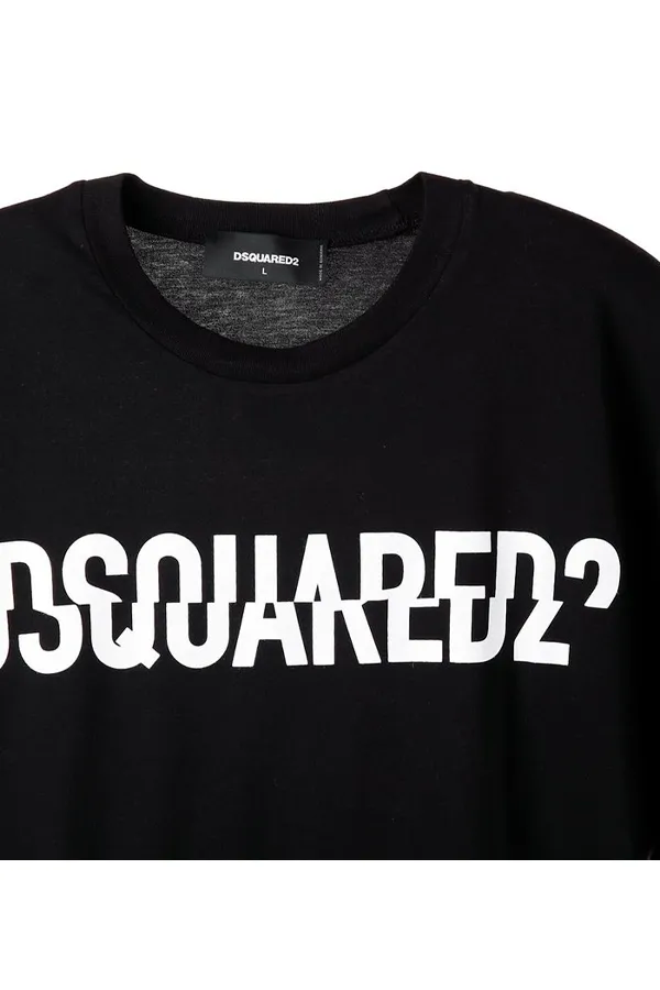 Dsquared2 Glitch Logo Tee Black