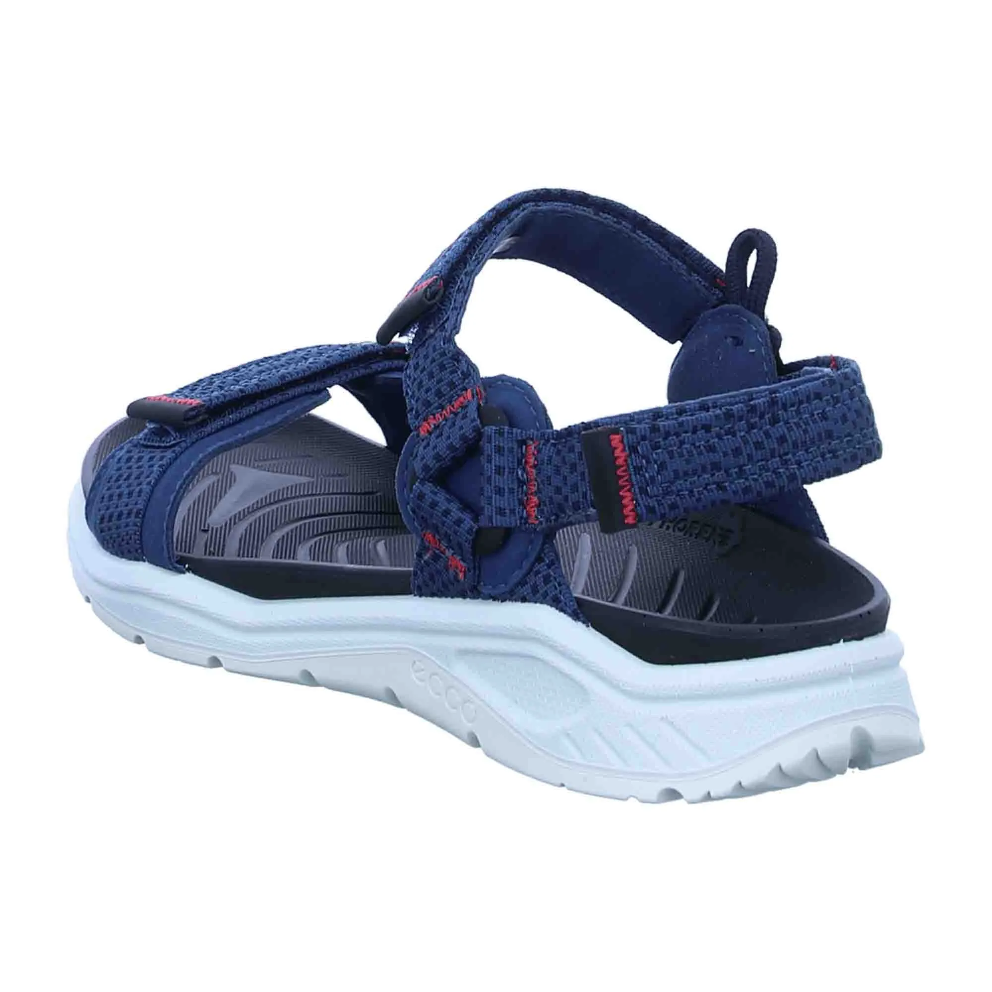 Ecco Women's X-Trinsic Blue Sandals with Adjustable Velcro Straps