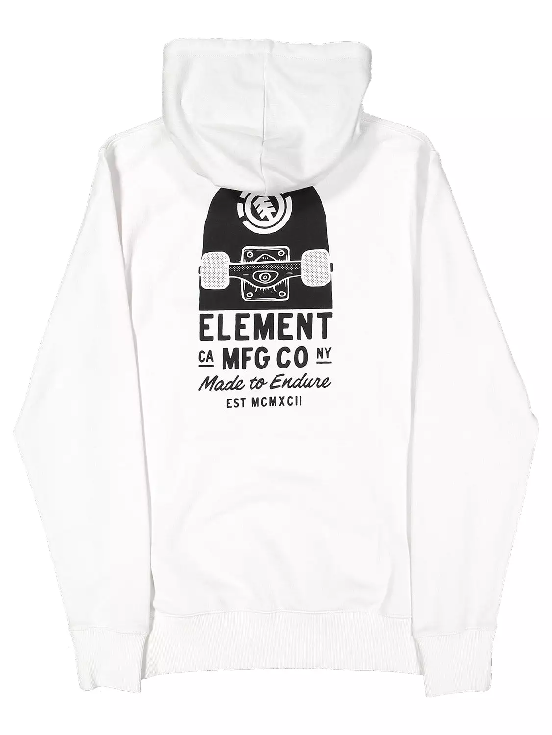 Element Men's Deck Hoodie White