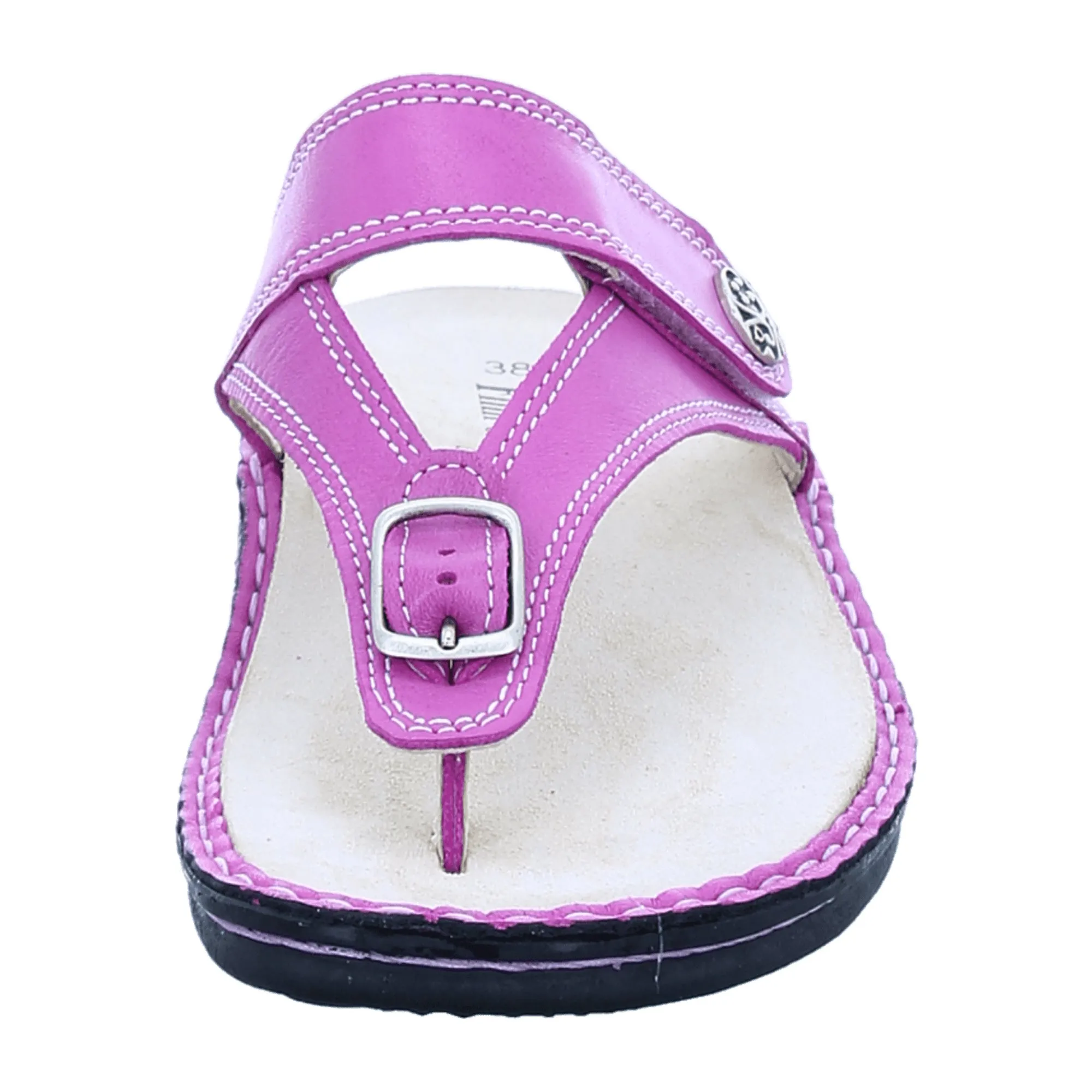 Finn Comfort Alexandria-Soft Pink Leather Toe Separator Sandals for Women - Comfortable & Stylish