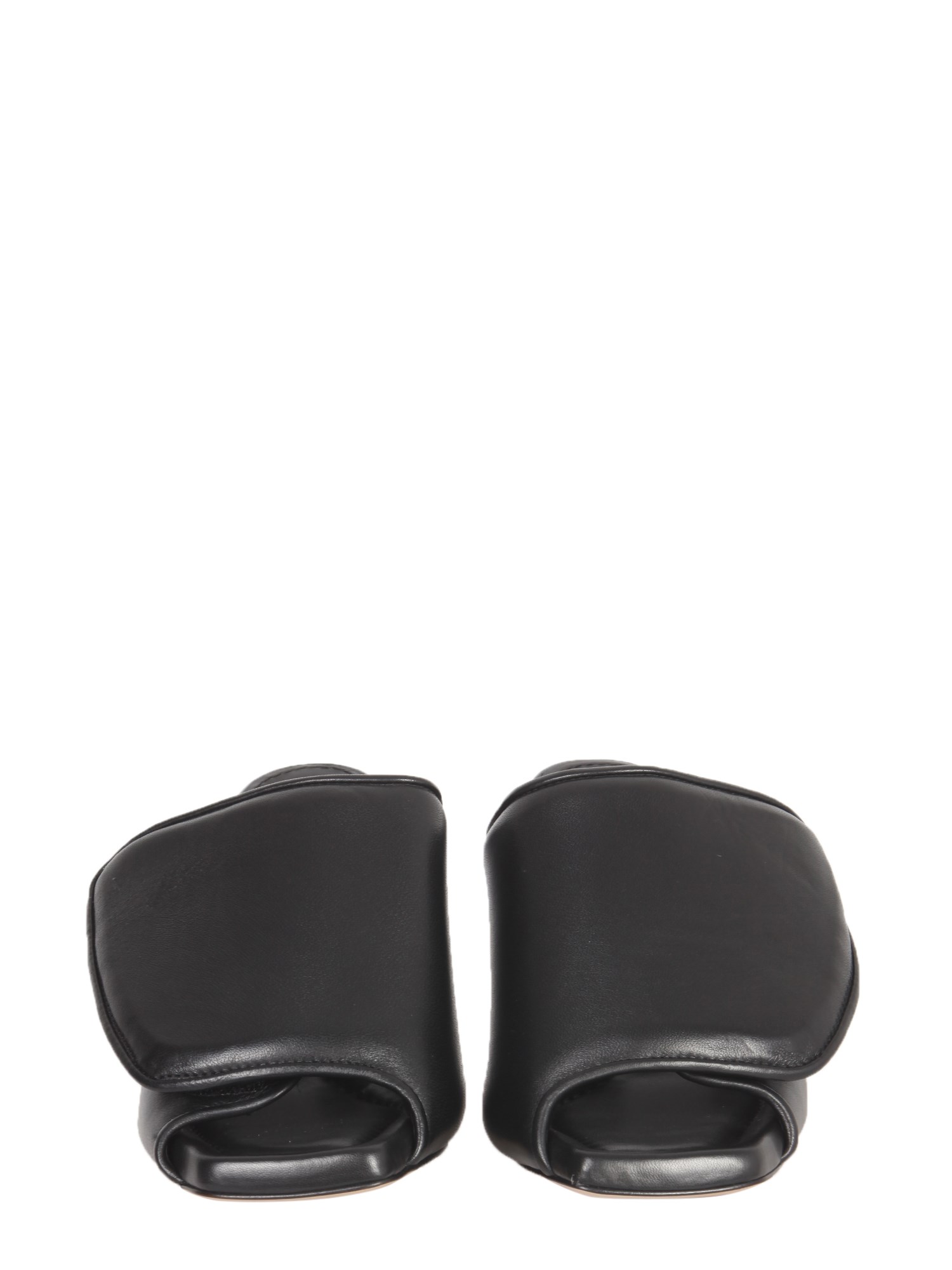 GIA BORGHINI    GIA 2 PUFFY LEATHER SANDALS WITH VELCRO