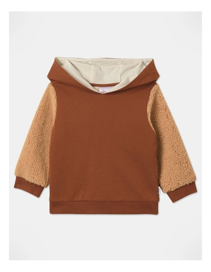 Hoodie in Brown