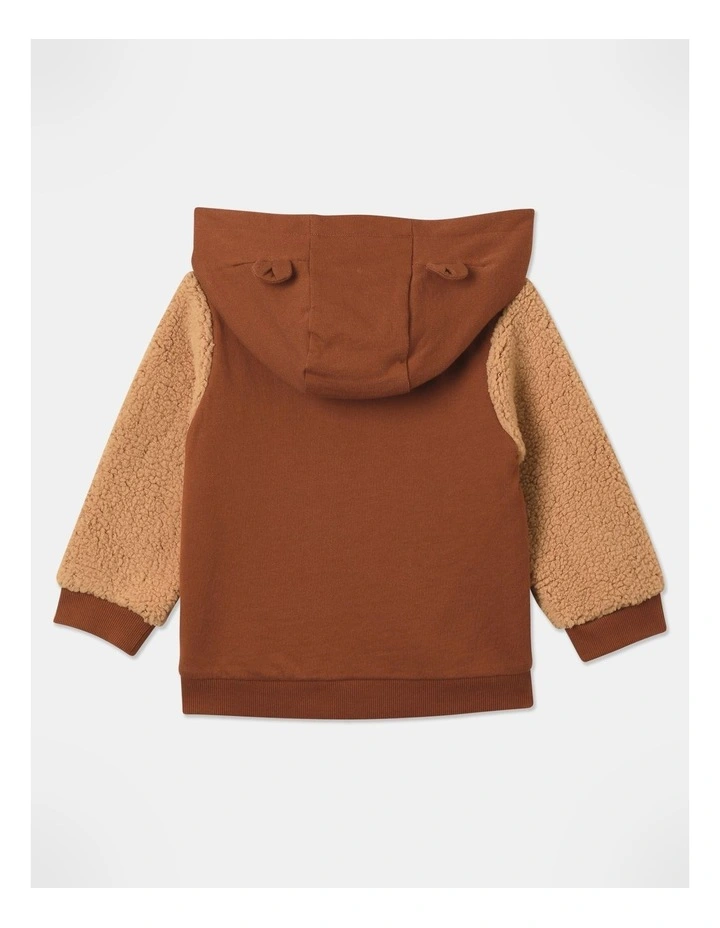 Hoodie in Brown