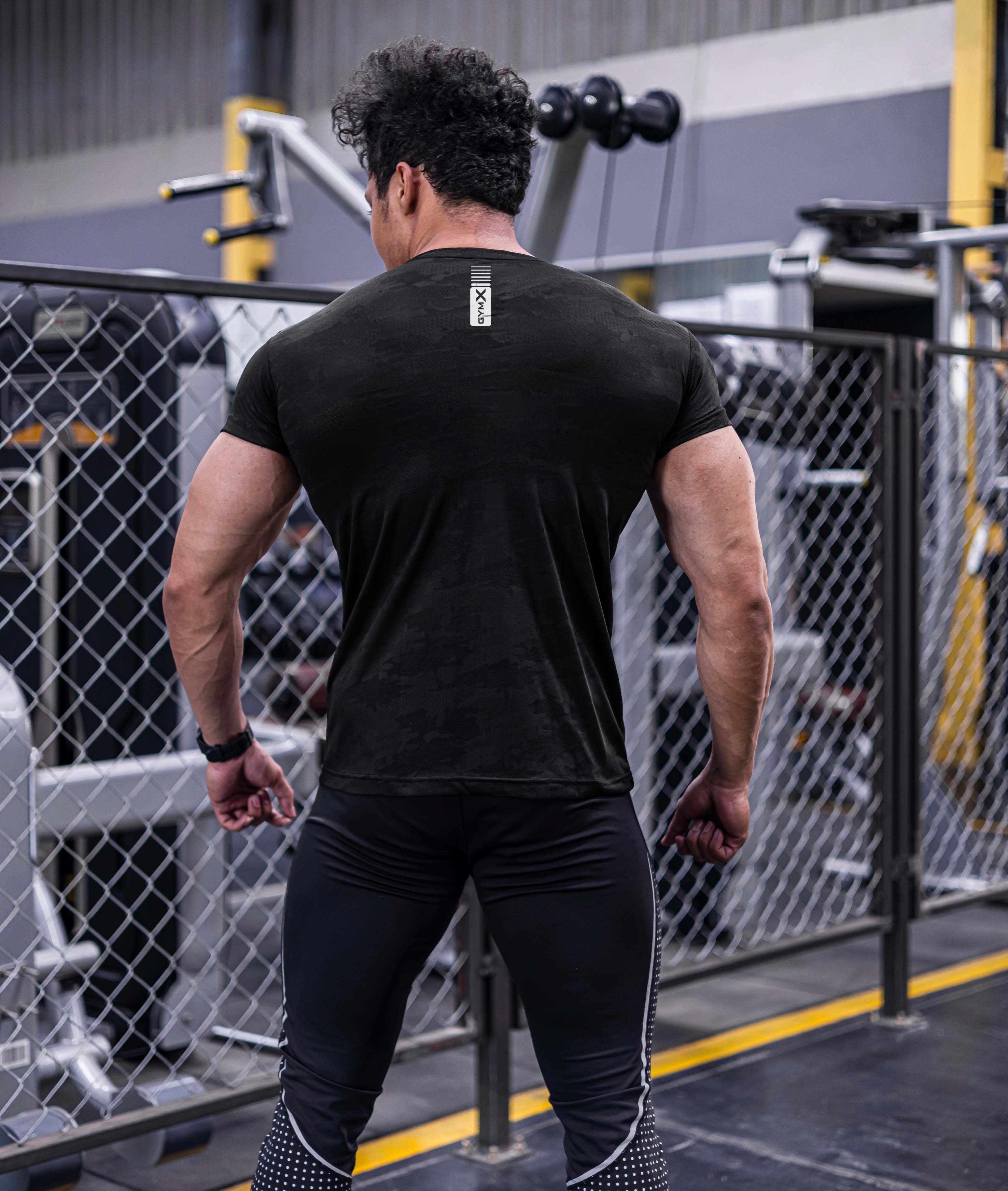 Jacquard Black Camo GymX Tee - Sale