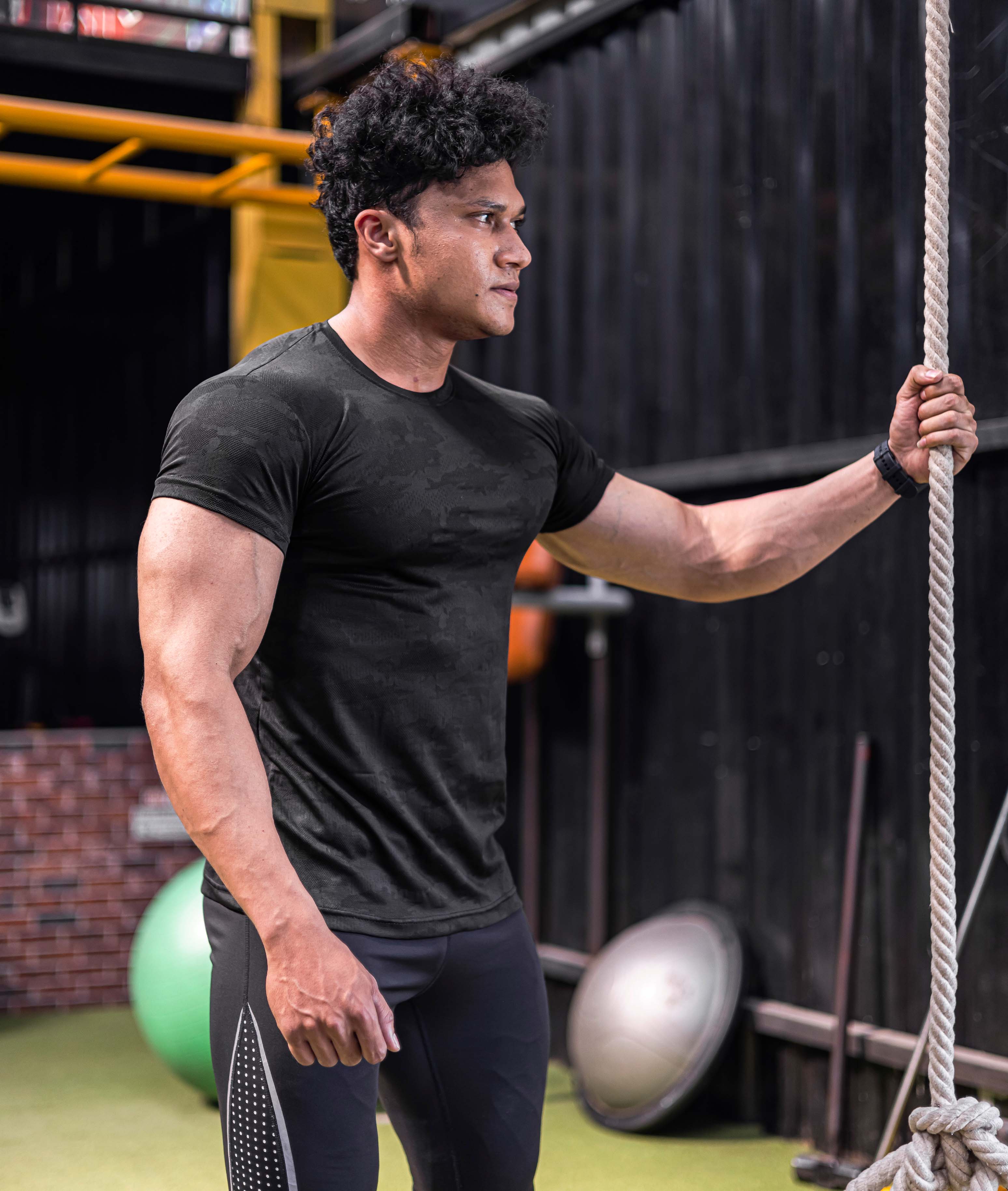 Jacquard Black Camo GymX Tee - Sale